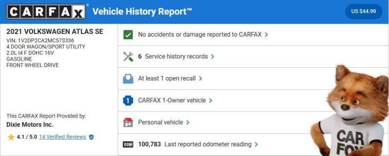 2021 Volkswagen Atlas
