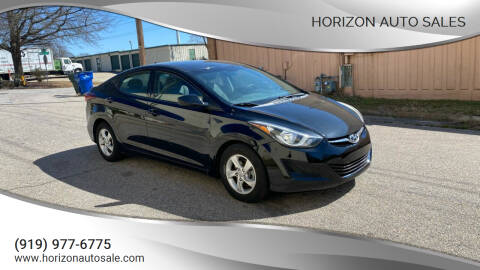 2014 Hyundai Elantra for sale at Horizon Auto Sales in Raleigh NC