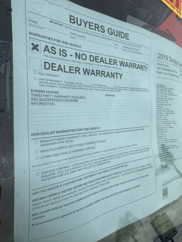 2019 Dodge Grand Caravan SE