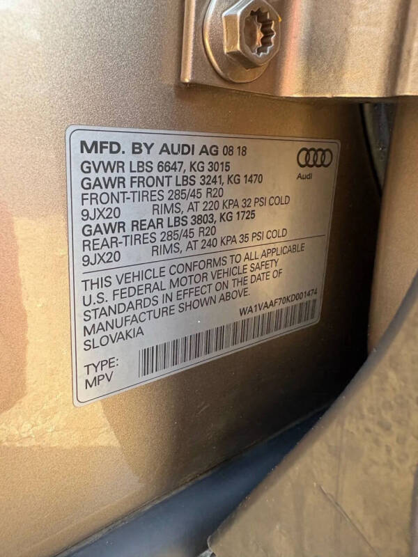 2019 Audi Q7 quattro Prestige 55 TFSI