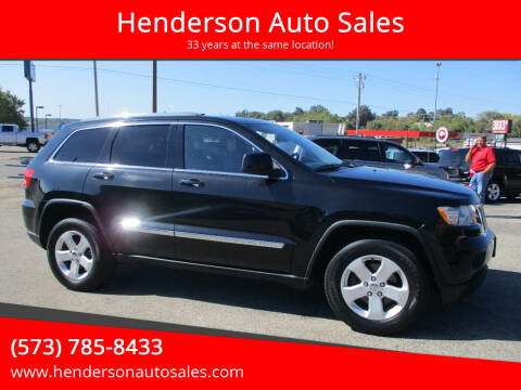 2012 Jeep Grand Cherokee for sale at Henderson Auto Sales in Poplar Bluff MO