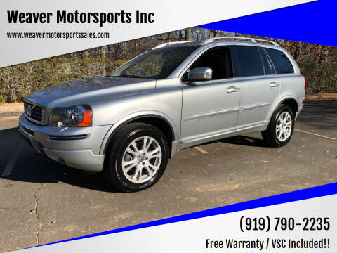2013 Volvo XC90 for sale at Weaver Motorsports Inc in Cary NC