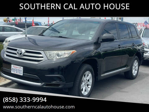 2013 Toyota Highlander for sale at SOUTHERN CAL AUTO HOUSE in San Diego CA