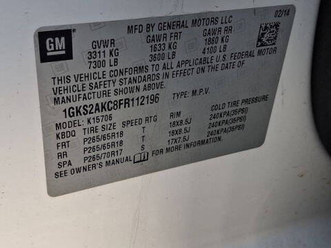 2015 GMC Yukon SLE