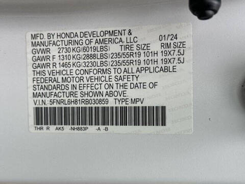 2024 Honda Odyssey Touring