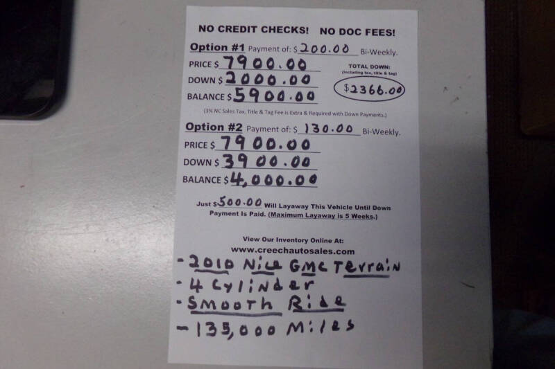 2010 GMC Terrain SLE-2