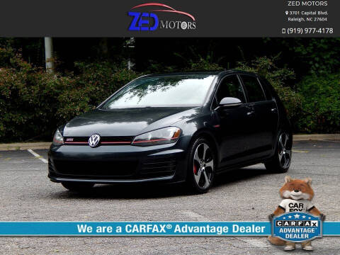 2017 Volkswagen Golf GTI for sale at Zed Motors in Raleigh NC