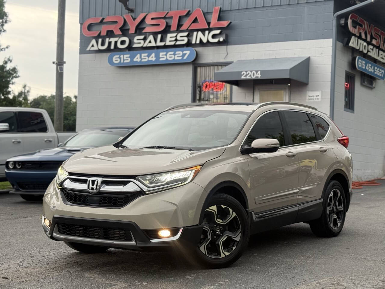 Tan 2017 Honda CR-V Touring Touring 4dr SUV 1
