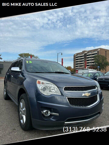 2013 Chevrolet Equinox for sale at BIG MIKE AUTO SALES LLC in Lincoln Park MI