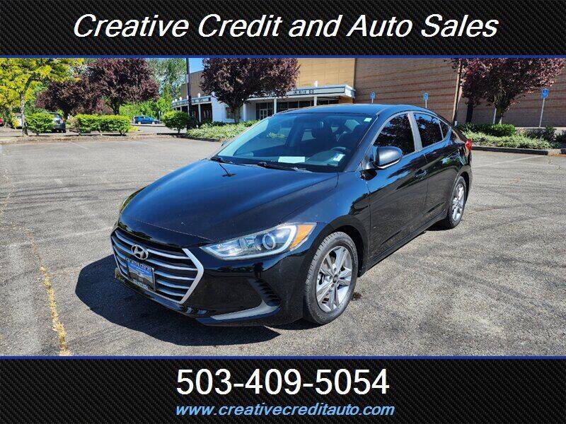 2018 Hyundai Elantra for sale at Creative Credit & Auto Sales in Salem OR