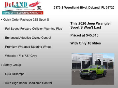 2026 Jeep Wrangler Sport S