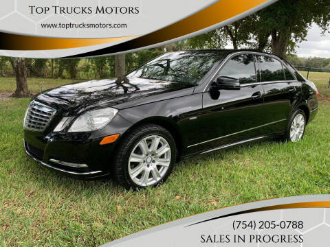 2012 Mercedes-Benz E-Class for sale at Top Trucks Motors in Pompano Beach FL