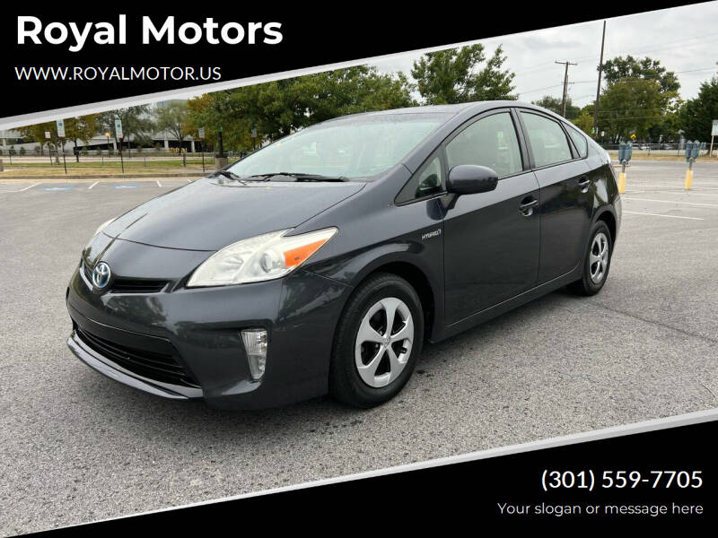 2012 Toyota Prius for sale at Royal Motors in Hyattsville MD