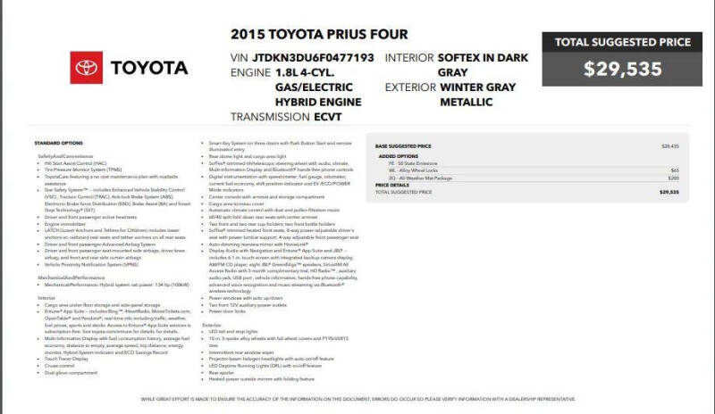2015 Toyota Prius