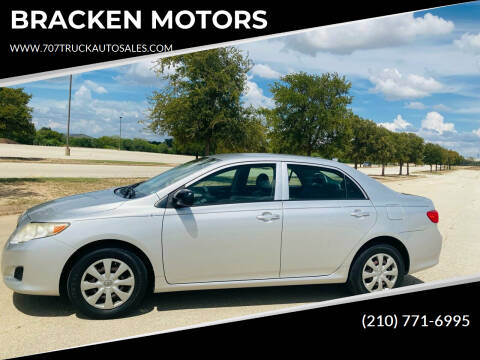 2010 Toyota Corolla for sale at BRACKEN MOTORS in San Antonio TX