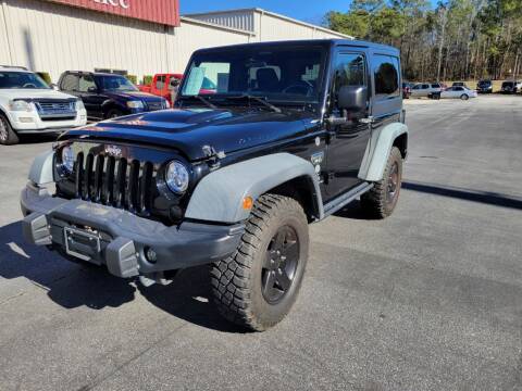 2012 Jeep Wrangler for sale at Mathews Used Cars, Inc. in Crawford GA