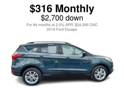 2019 Ford Escape for sale at L&T Auto Sales in Three Rivers MI