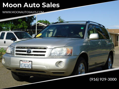 2004 Toyota Highlander for sale at Moon Auto Sales in Sacramento CA