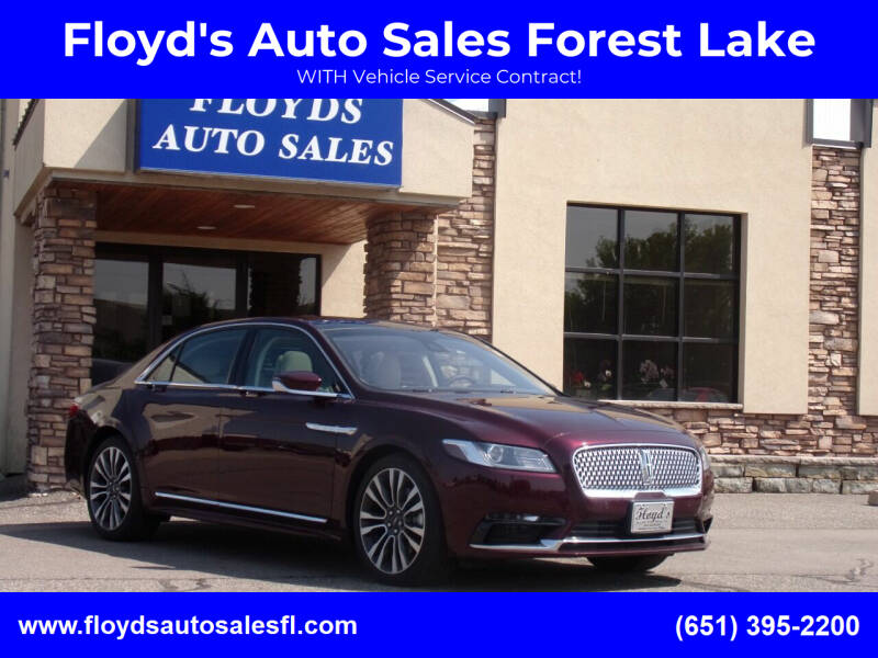2019 Lincoln Continental for sale at Floyd's Auto Sales Forest Lake in Forest Lake MN