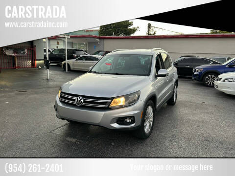 2012 Volkswagen Tiguan for sale at CARSTRADA in Hollywood FL
