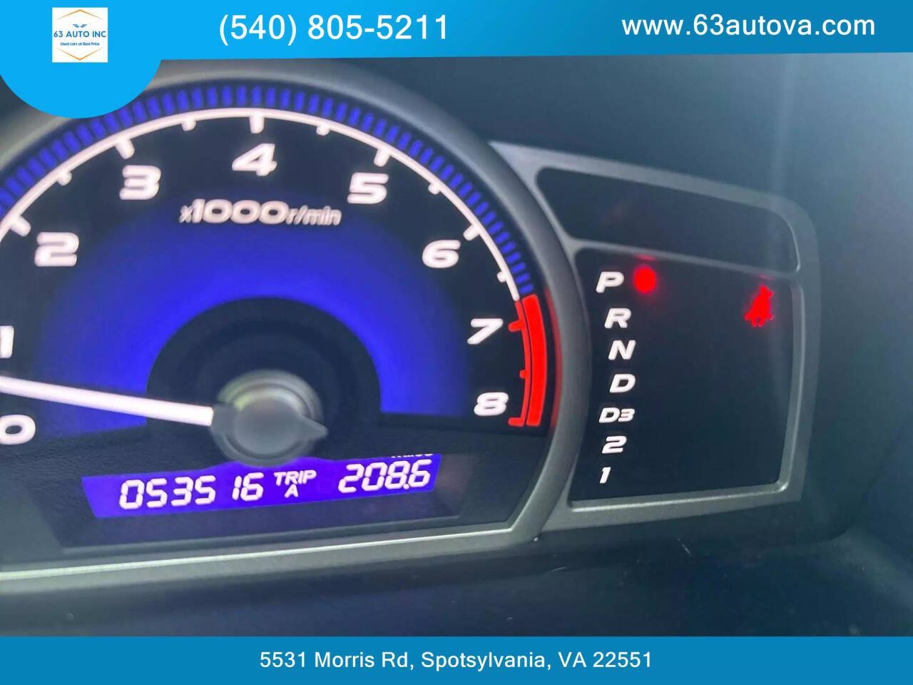 2008 Honda Civic for sale at 63 Auto Inc in Spotsylvania, VA