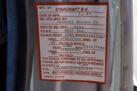 1983 GMC Vandura G2500