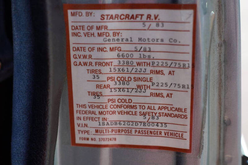 1983 GMC Vandura G2500