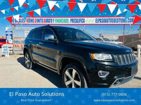 2015 Jeep Grand Cherokee for sale at El Paso Auto Solutions in El Paso TX