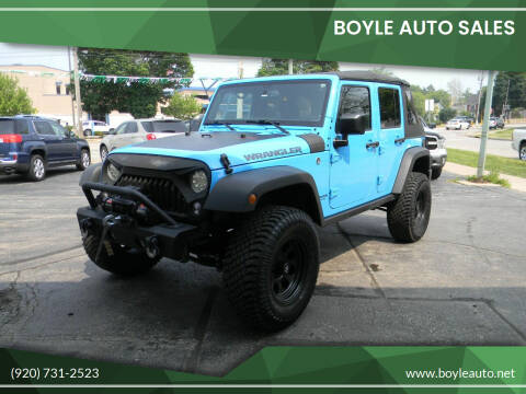 2017 Jeep Wrangler Unlimited for sale at Boyle Auto Sales in Appleton WI