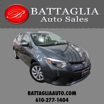 2015 Toyota Corolla for sale at Battaglia Auto Sales in Plymouth Meeting PA