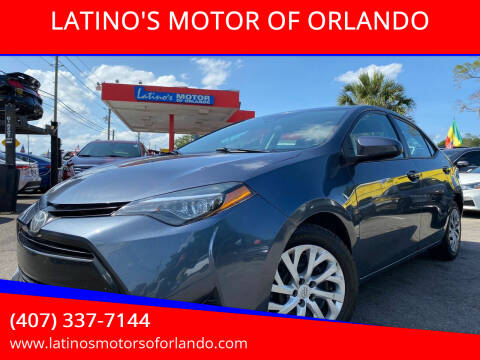 2019 Toyota Corolla for sale at LATINO'S MOTOR OF ORLANDO in Orlando FL