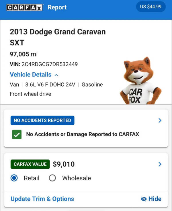 2013 Dodge Grand Caravan SXT