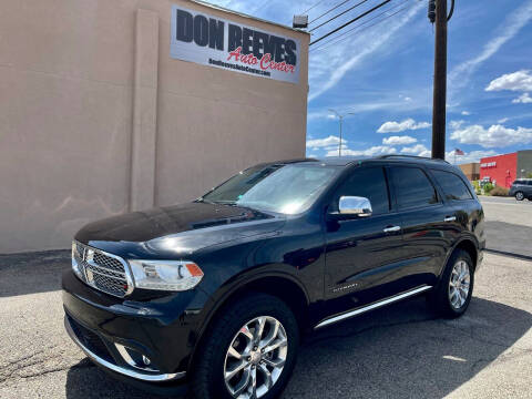 2018 Dodge Durango for sale at Don Reeves Auto Center in Farmington NM