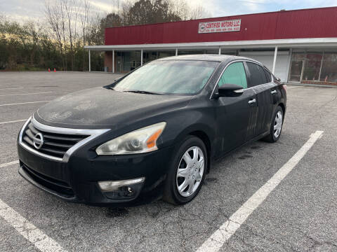 2013 Nissan Altima for sale at Certified Motors LLC in Mableton GA