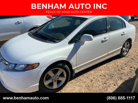 2006 Honda Civic for sale at BENHAM AUTO INC in Lubbock TX