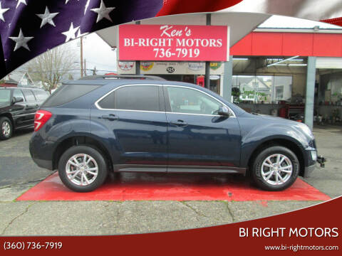 2016 Chevrolet Equinox for sale at Bi Right Motors in Centralia WA