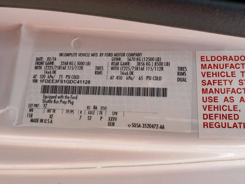 2016 Ford E-Series