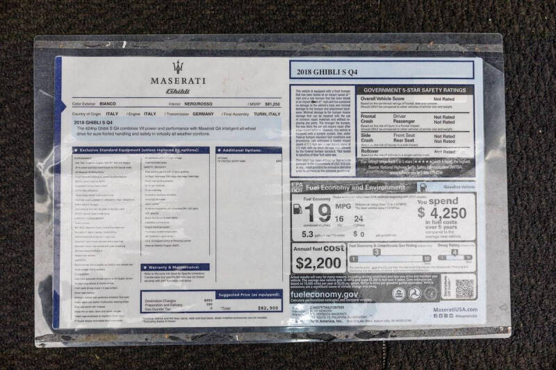 2018 Maserati Ghibli SQ4