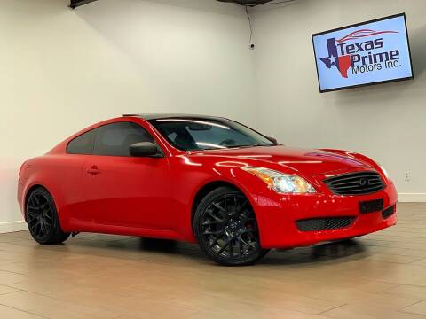 2009 Infiniti G37 Coupe for sale at Texas Prime Motors in Houston TX