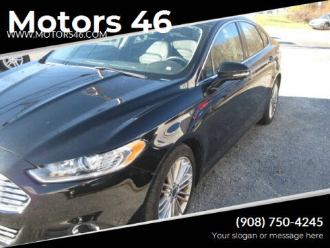 2016 Ford Fusion for sale at Motors 46 in Belvidere NJ