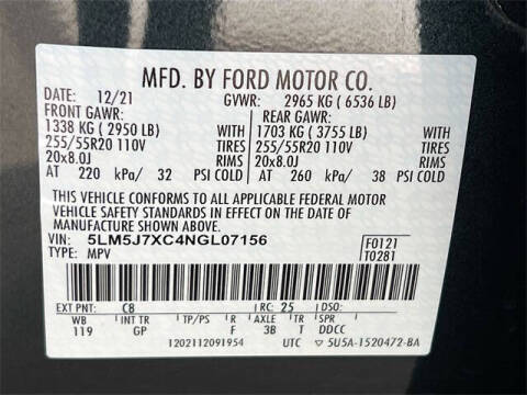 2022 Lincoln Aviator Reserve