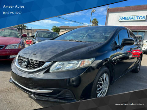 2014 Honda Civic for sale at Ameer Autos in San Diego CA