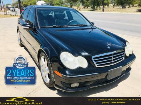 2007 Mercedes-Benz C-Class for sale at LUXURY UNLIMITED AUTO SALES in San Antonio TX