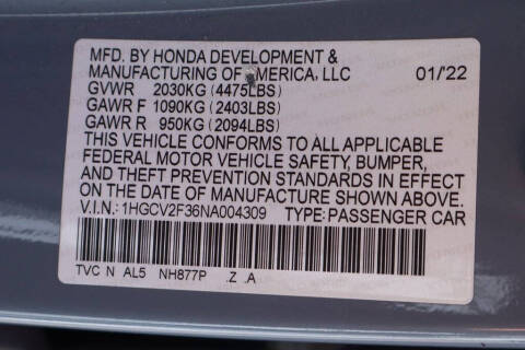 2022 Honda Accord Sport