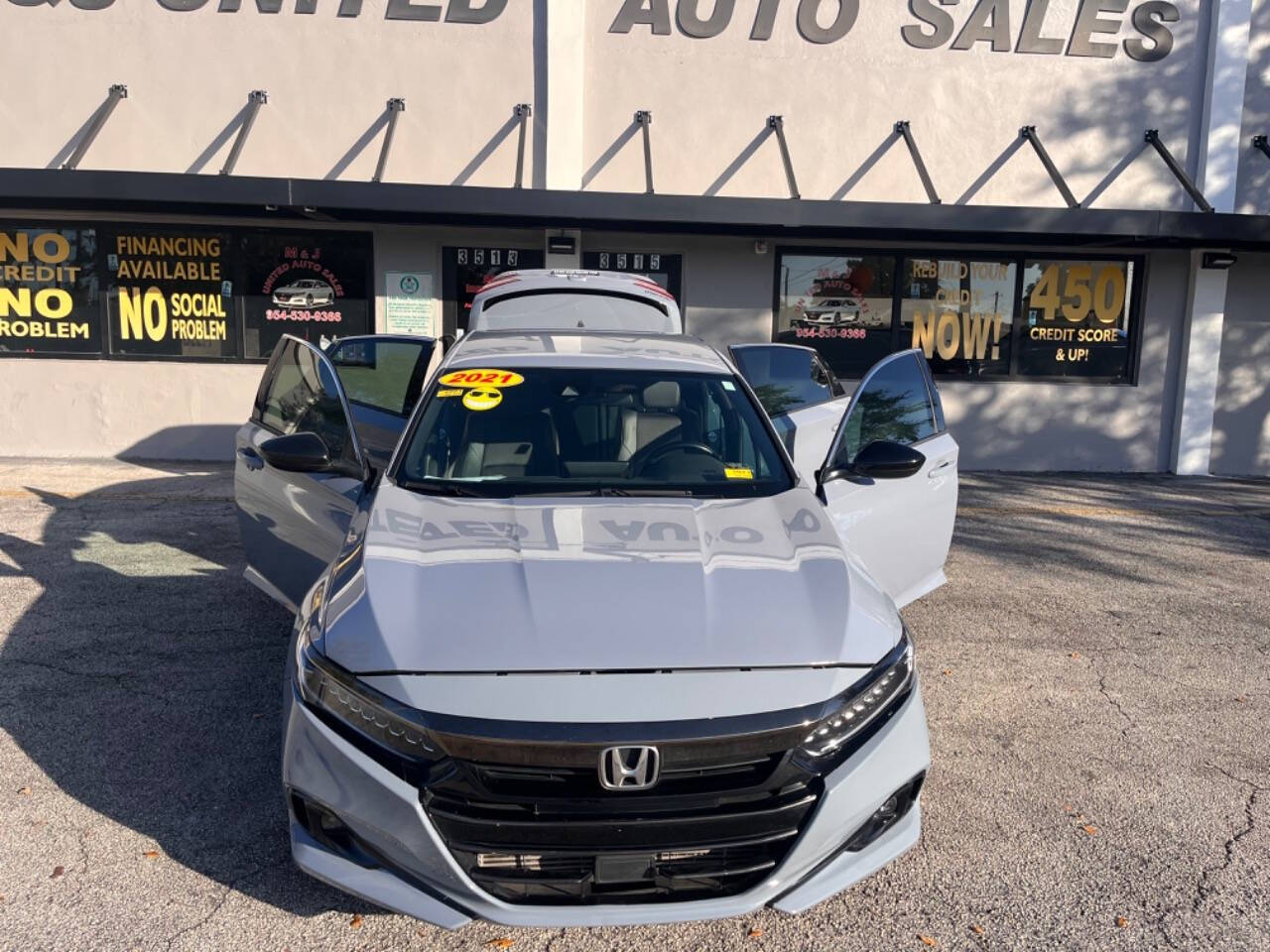 2021 Honda Accord for sale at M & J UNITED AUTO SALES in LAUDERDALE LAKES, FL