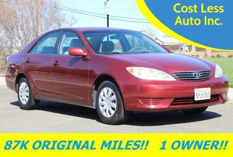 2005 Toyota Camry for sale at Cost Less Auto Inc. in Rocklin CA