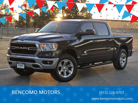2019 RAM 1500 for sale at BENCOMO MOTORS in El Paso TX