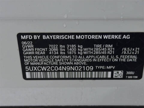 2022 BMW X7 xDrive40i