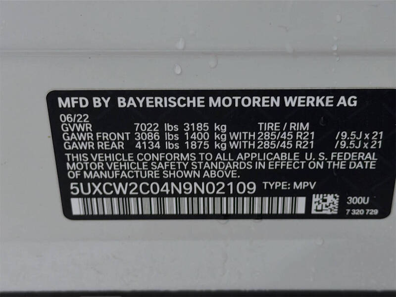 2022 BMW X7 xDrive40i