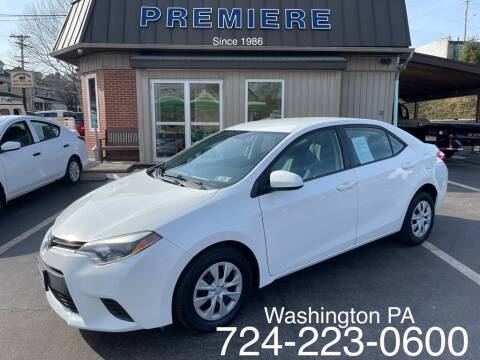 2014 Toyota Corolla for sale at Premiere Auto Sales in Washington PA